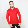 Polo ROUGE homme - Manches longues
