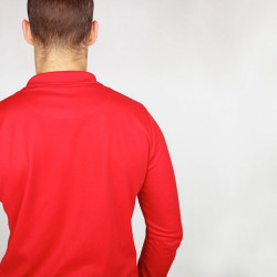 Polo ROUGE homme - Manches longues