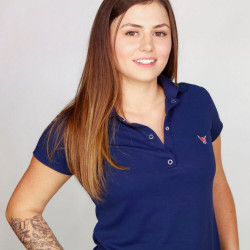 Polo ROUGE femme - Manches courtes