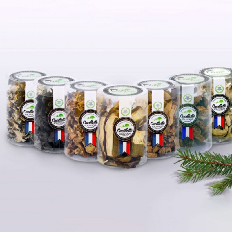 Pack découverte champignons séchés -  cultivés et ramassés en France