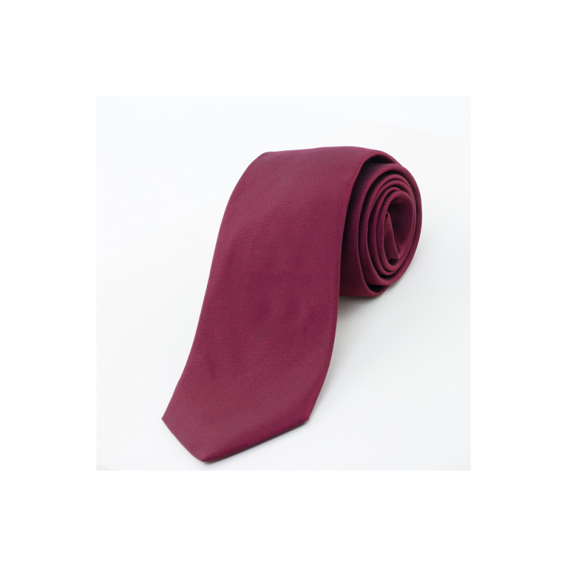 Cravate en soie bordeaux "La Grand Cru"