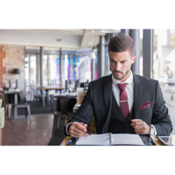 Pince à Cravate Argent rhodié "L'intemporelle"