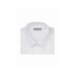 Chemise blanche à poignets mousquetaires