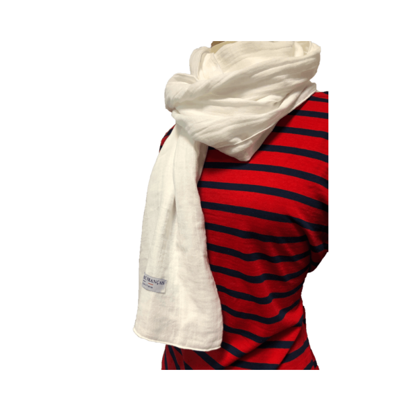 Chèche blanc immaculé