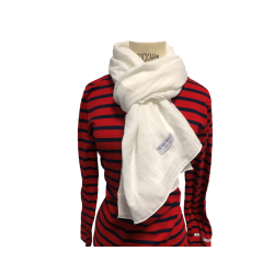 Chèche blanc immaculé