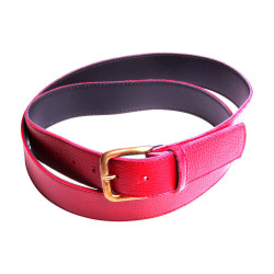 Ceinture Femme Cuir Rouge Grande Taille Cadeau Personnalisé Fabriqué en France.
