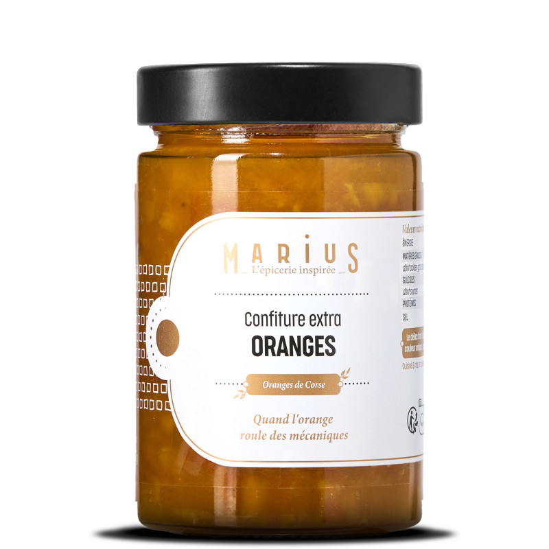 Excellente confiture sucrée Marius - Gout orange